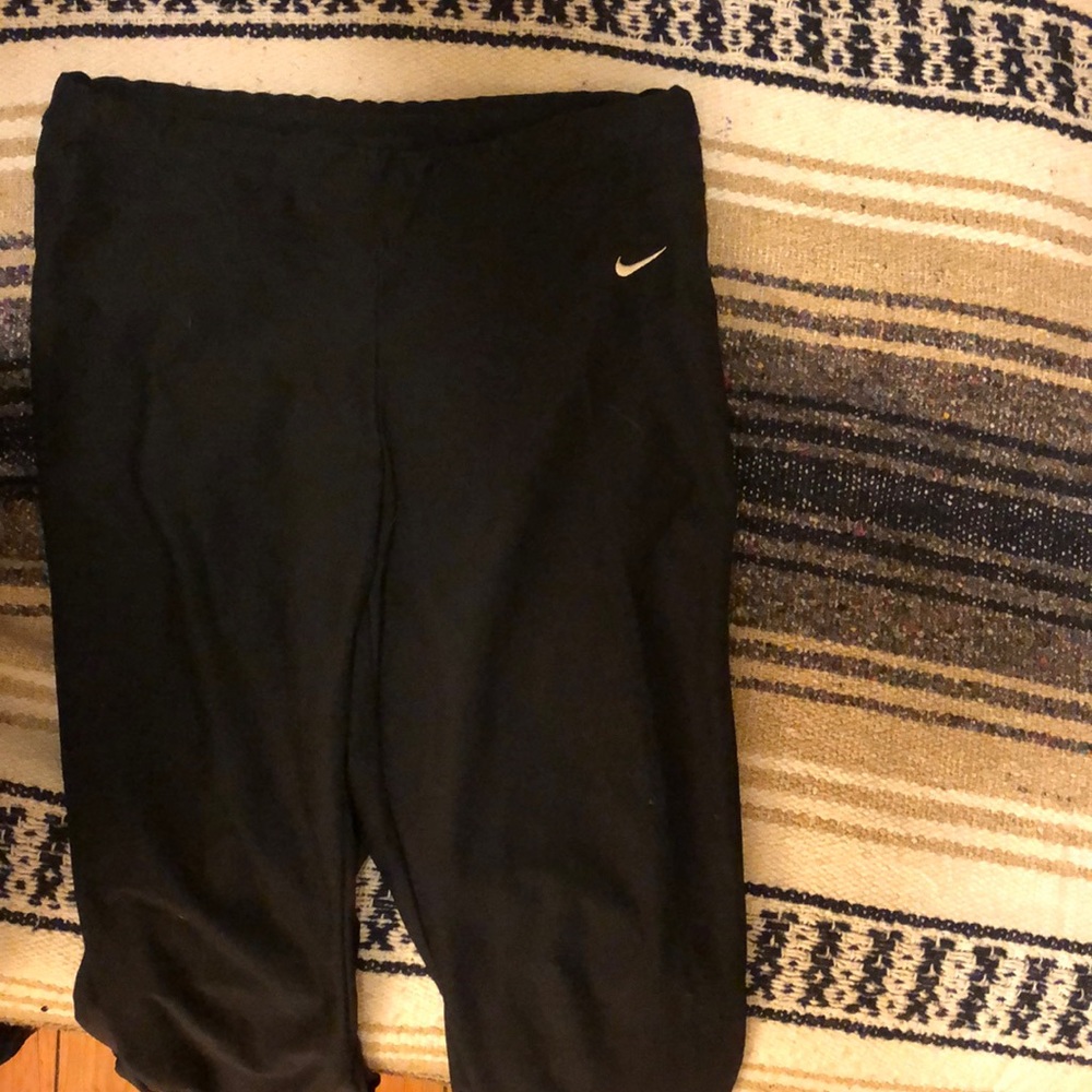 NikeFit black polyester/ spandex fitted pants